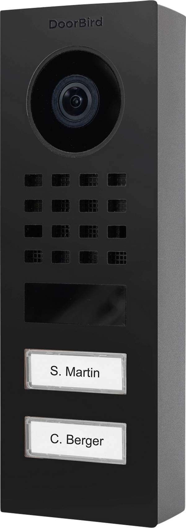 DoorBird D1102V AP Bluetooth®, Wi-Fi, LAN domovní telefon venkovní jednotka, grafit černá (hedvábně matná) , 423874145