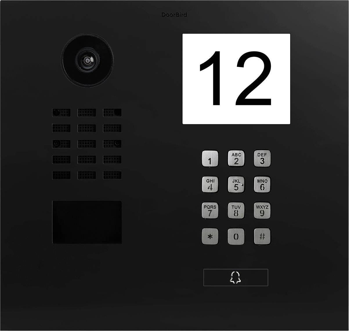 DoorBird D2101IKH LAN domovní telefon venkovní jednotka, grafit černá (hedvábně matná) , 423874473