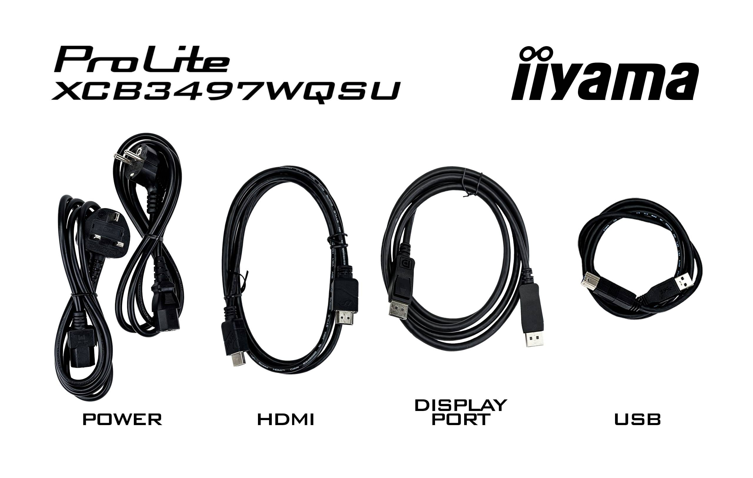 Iiyama ProLite XCB3494WQSU-B1 LED monitor 86.4 cm (34 palec)3440 x 1440 Pixel, 21:9, 0.4 ms, VA LED-11