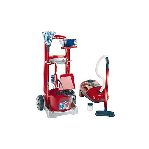 Malý model Theo Vileda cleaning trolley + vvakuum cleaner-0