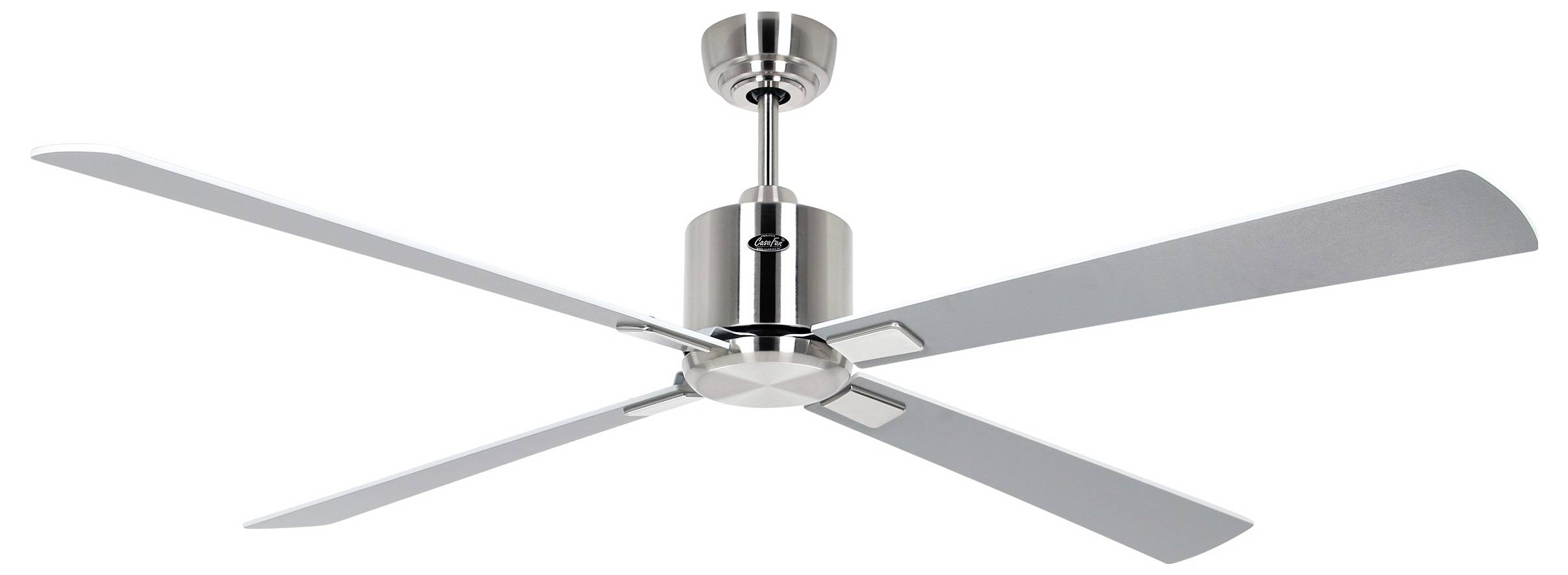 CasaFan ECO NEO III 152 BN-WE/LG WiFi Flügel Weiß/Lichtgrau stropní ventilátor 27 W (Ø x v) 152 cm x 360 mm chrom (kartá-3