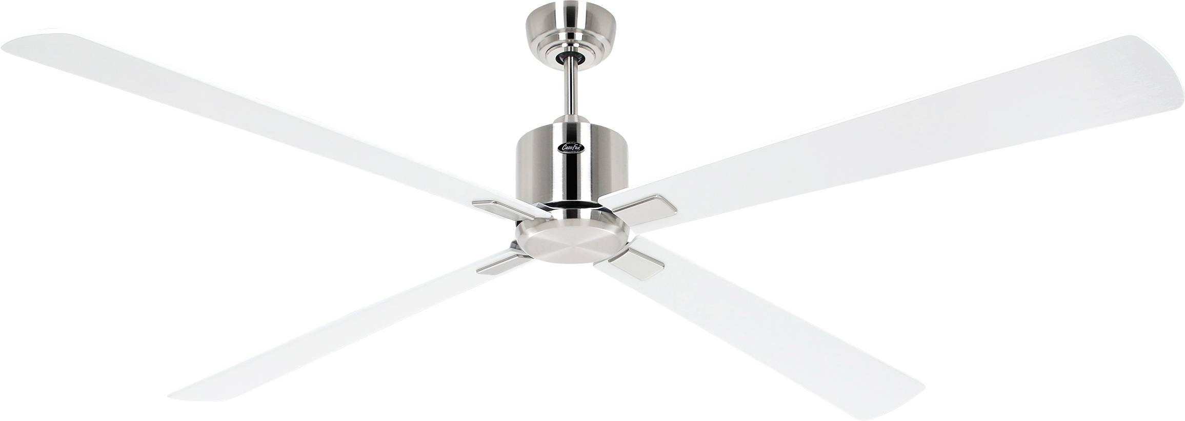 CasaFan ECO NEO III 180-4 BN-WE/LG WiFi Flügel Weiß/Lichtgrau stropní ventilátor 28 W (Ø x v) 180 cm x 360 mm chrom (kar-0