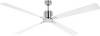 CasaFan ECO NEO III 180-4 BN-WE/LG WiFi Flügel Weiß/Lichtgrau stropní ventilátor 28 W (Ø x v) 180 cm x 360 mm chrom (kartáčovaný) s dálkovým ovládáním, s časovačem, vhodný i pro zimní provoz, ovládání prostřednuctvím aplikace