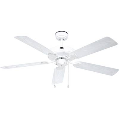 CasaFan CLASSIC OUTDOOR 132 WE-EW Flügel Kunststoff weiß Eiche Dekor stropní ventilátor 60 W (Ø x v) 132 cm x 345 mm bíl-0
