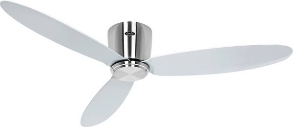 CasaFan ECO PLANO II 132 BN-SI WiFi stropní ventilátor  28 W (Ø x v) 132 cm x 160 mm chrom (kartáčovaný) s dálkovým ovládáním, s časovačem, vhodný i pro zimní provoz, ovládání prostřednuctvím aplikace