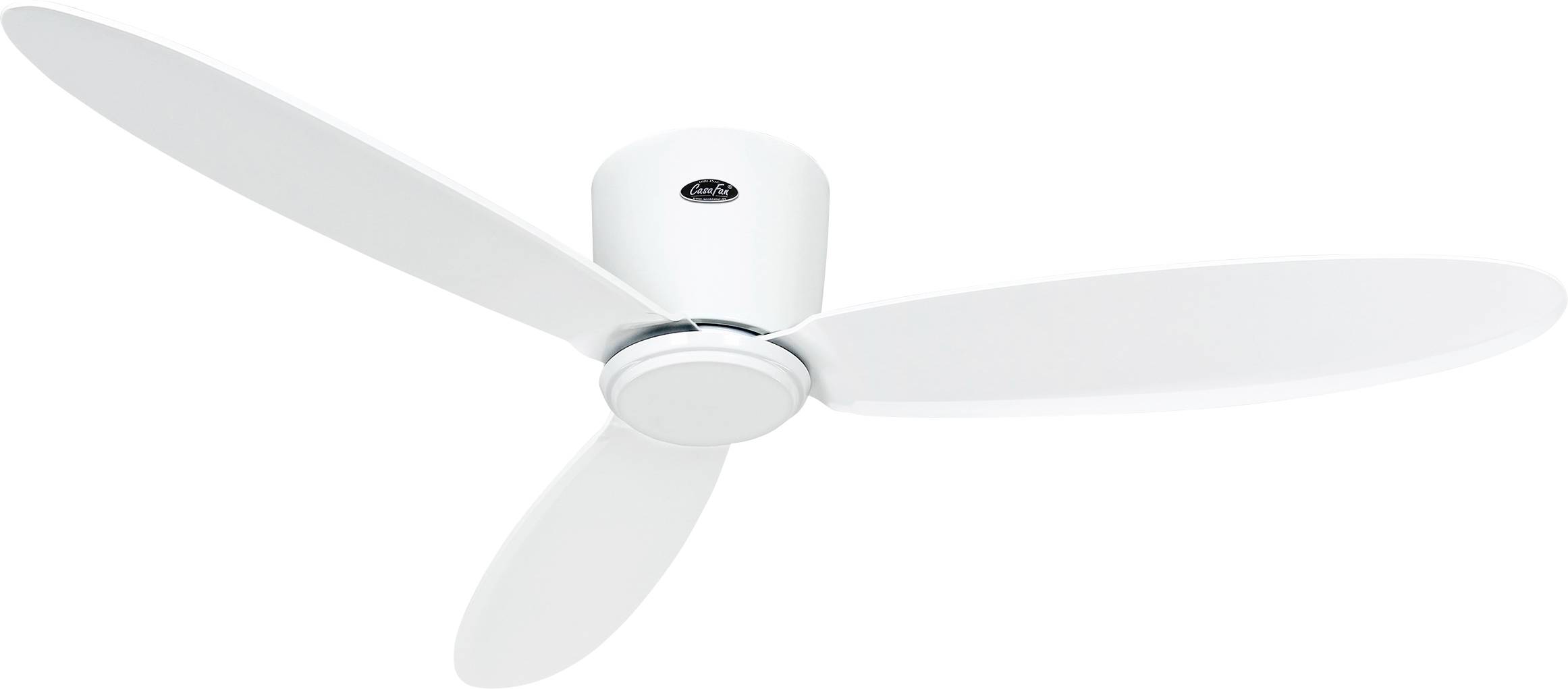 CasaFan ECO PLANO II 132 WE-WE WiFi stropní ventilátor 28 W (Ø x v) 132 cm x 160 mm bílá s dálkovým ovládáním, s časovač-0
