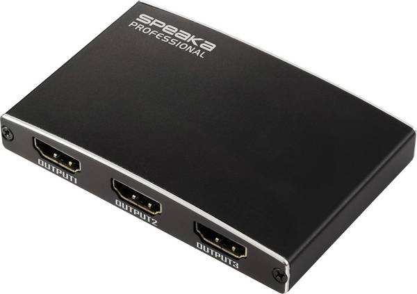SpeaKa Professional SP-HDMIS-210 3 porty HDMI rozbočovač UHD 3480 x 2160 Pixel černá