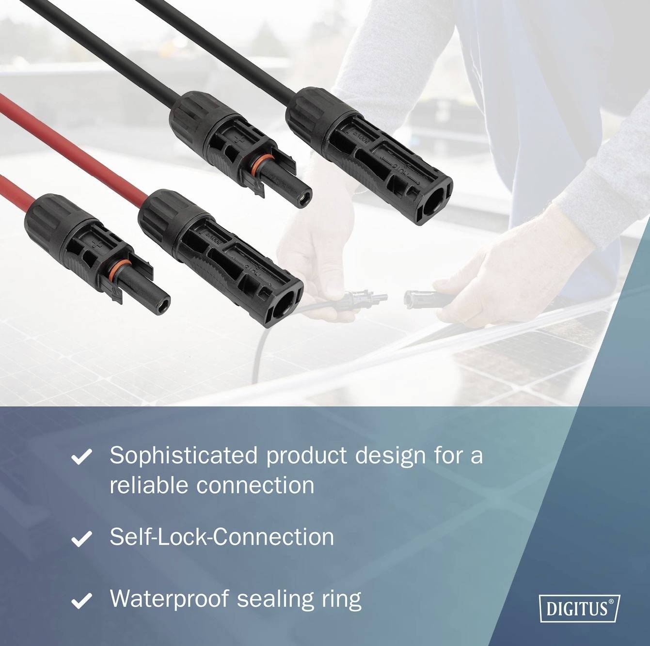 Digitus DK-SCEC66-0100 DK-SCEC66-0100 prodlužovací solární kabel 6 mm² Délka kabelu 10 m-8