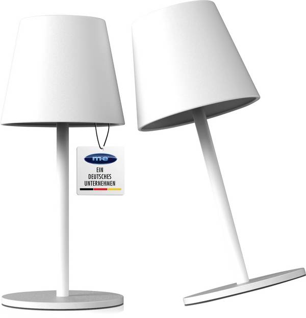 m-e modern-electronics LUNA-80 W (2er Set) 100211 akumulátorová stolní lampa Akumulátorem napájené LED svítidlo  pevně vestavěné LED  Energetická třída (EEK2021): F (A - G) bílá