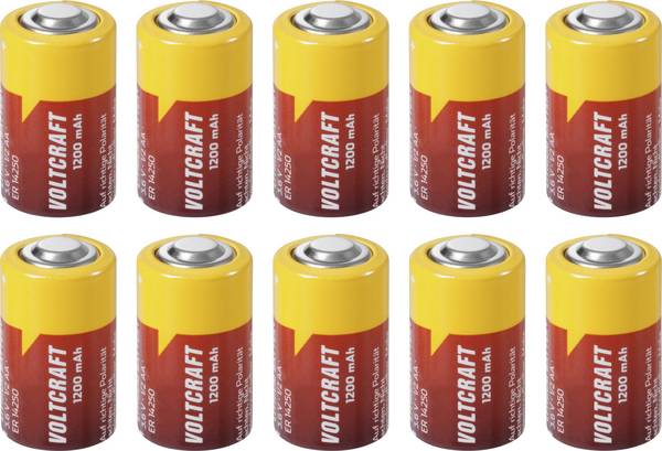 VOLTCRAFT  speciální typ baterie 1/2 AA Hořejšek tlačítka Li-SoCl2 3.6 V 1200 mAh 10 ks