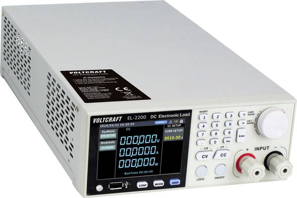 VOLTCRAFT EL-2200 elektronická zátěž 600 V/DC 20 A 200 W