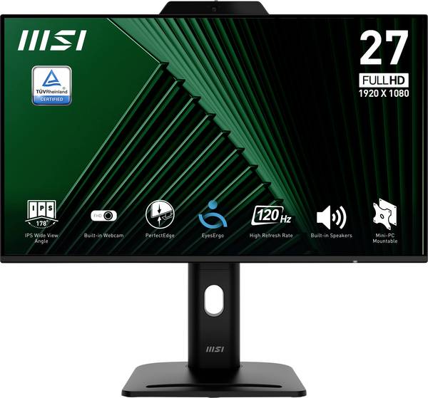 MSI PRO MP272PMG LCD monitor 68.6 cm (27 palec)1920 x 1080 Pixel, 16:9, 4 ms, IPS LCD