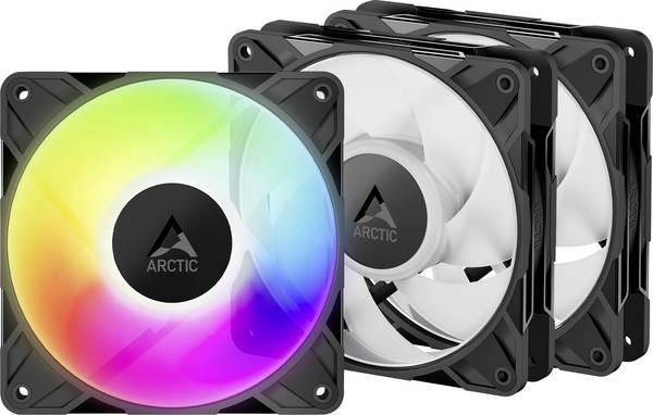 Arctic P12 Pro A-RGB PC větrák s krytem vícebarevná (š x v x h) 120 x 25 x 120 mm včetně LED osvětlení