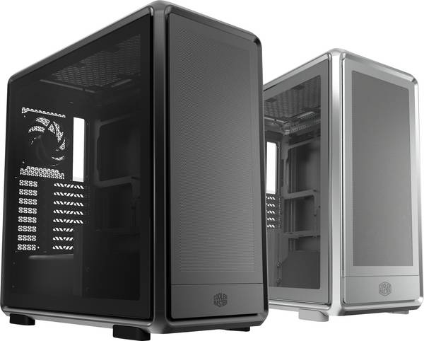 Cooler Master MasterFrame 600 Mesh Si midi tower PC skříň  stříbrná 3 předinstalované LED ventilátory, boční okno, prachový filtr