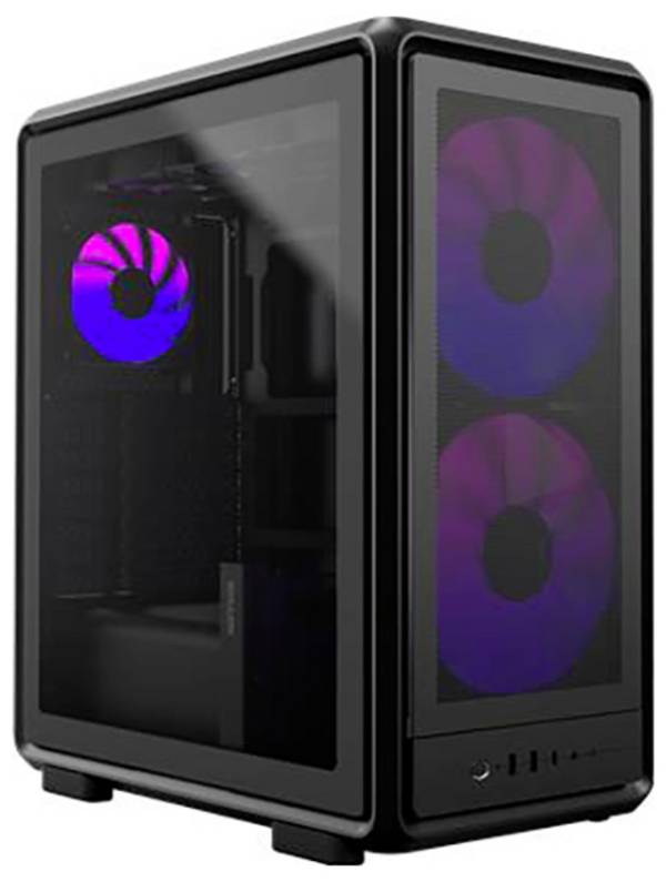 Cooler Master MasterFrame 500 Mesh AR midi tower PC skříň  černá 3 předinstalované LED ventilátory, boční okno, prachový filtr