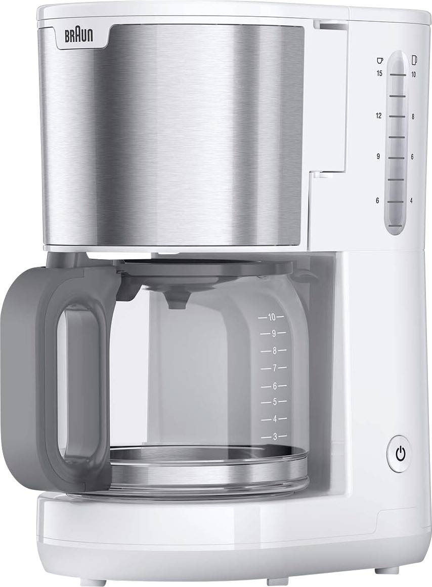 Braun KF 1500 WH kávovar bílá připraví šálků najednou=10-0