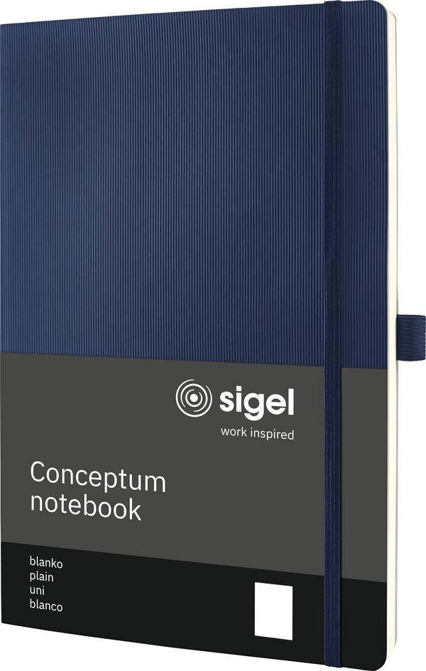 Sigel CO340 poznámková kniha Conceptum Softcover A4 čisté tmavě modrá Počet listů: 97 listů
