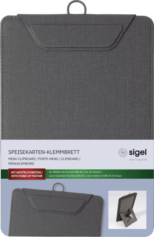 Sigel KB111  DIN A5 antracitová (š x v) 16.5 cm x 23.5 cm