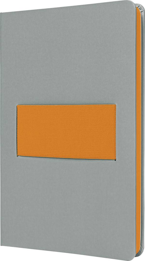 Sigel LS200 poznámková kniha Linescape Hardcover DIN A5 čtverečkovaný světle šedá, neonově oranžová Počet listů: 88 listů
