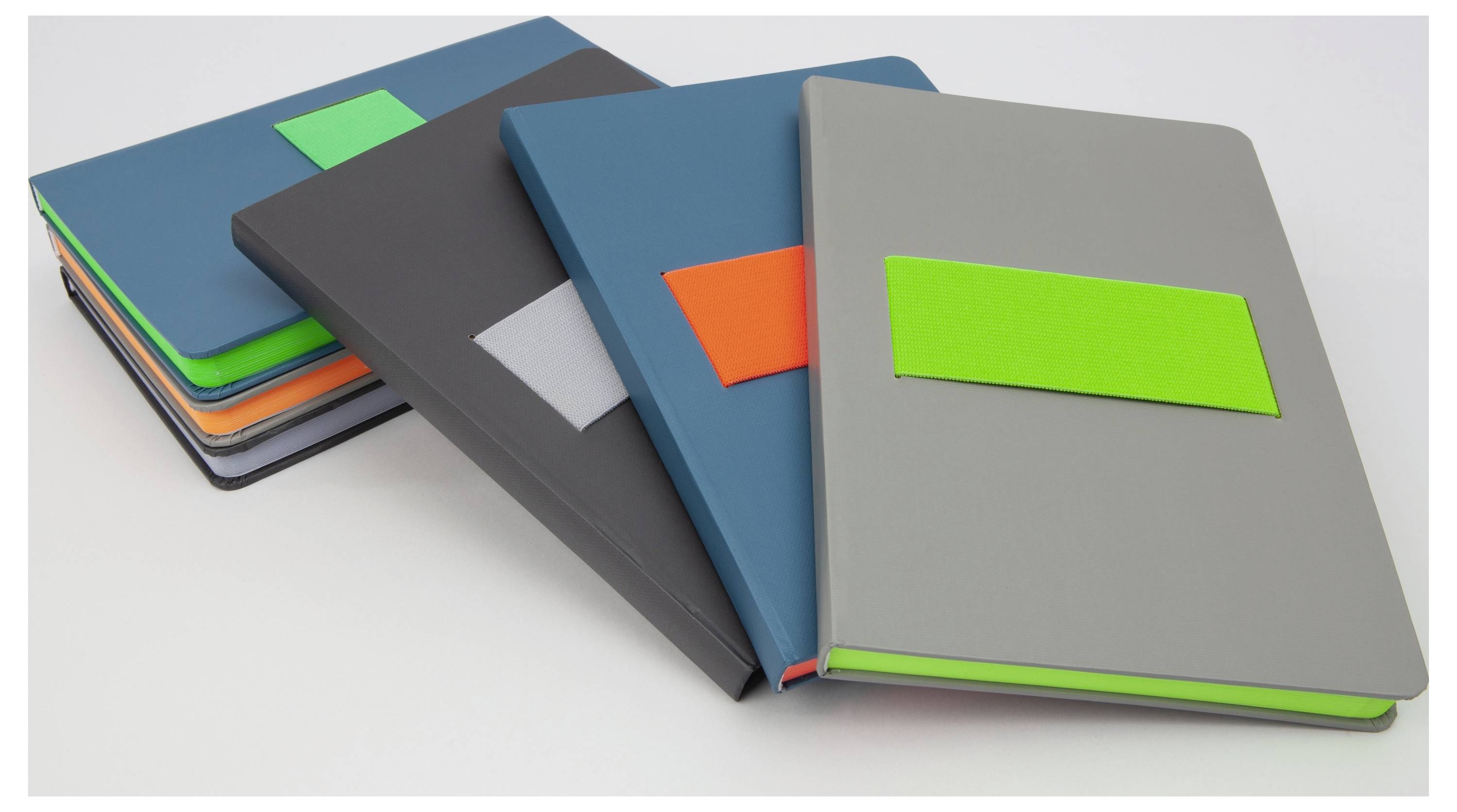 Sigel LS200 poznámková kniha Linescape Hardcover DIN A5 čtverečkovaný světle šedá, neonově oranžová Počet listů: 88 list-8