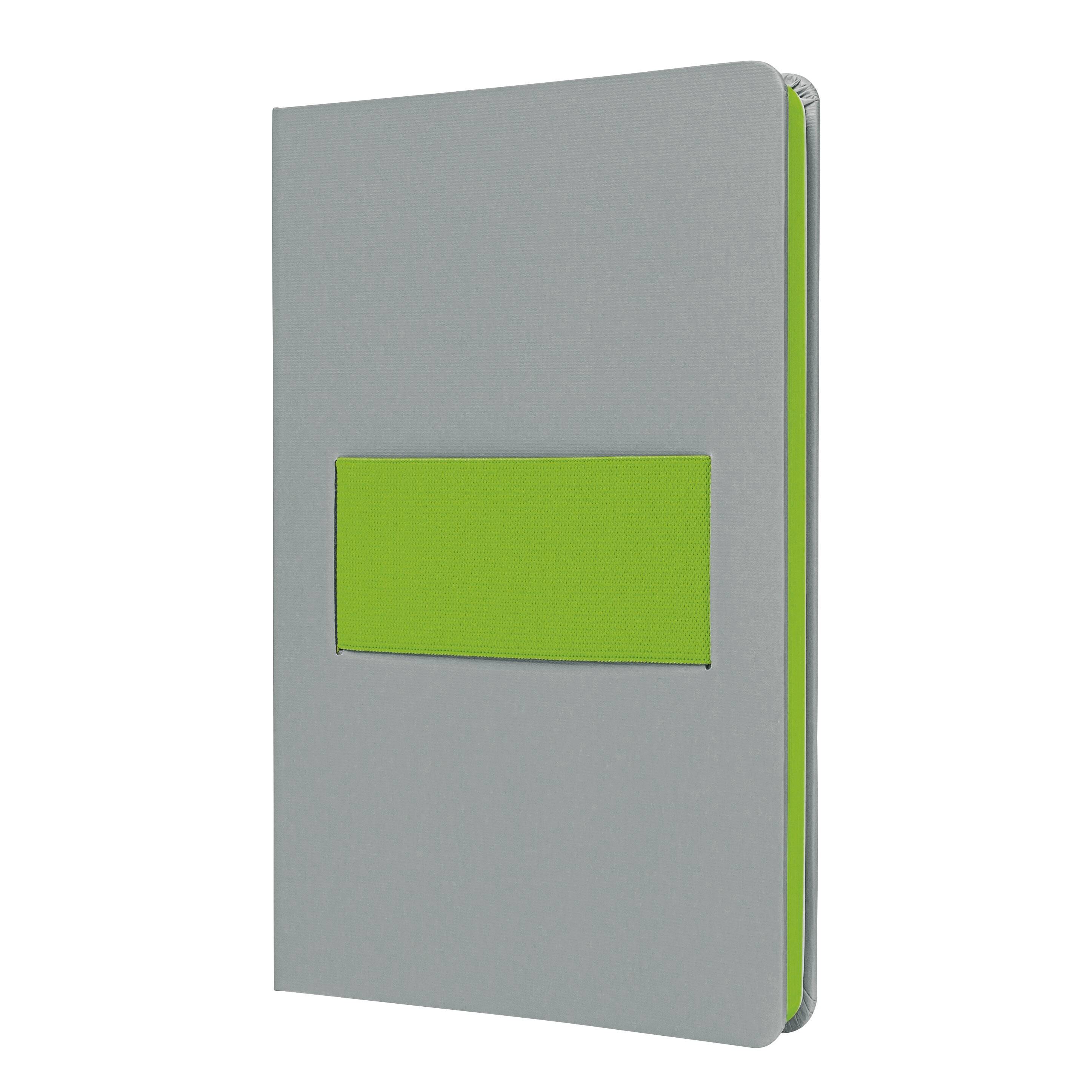 Sigel LS201 poznámková kniha Linescape Hardcover DIN A5 linkovaný světle šedá, neonově zelená Počet listů: 88 listů