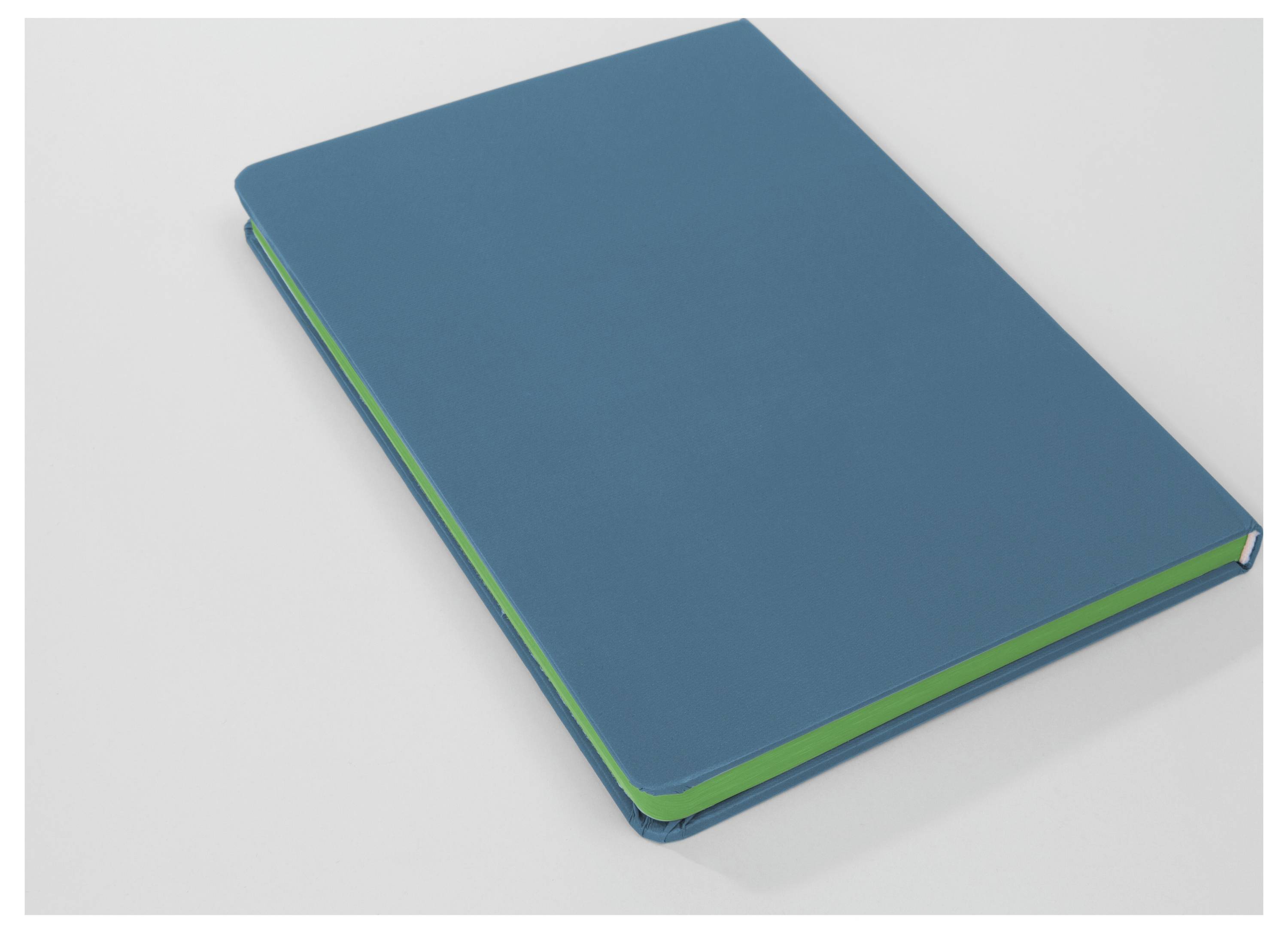 Sigel LS204 poznámková kniha Linescape Hardcover DIN A5 čtverečkovaný středně modrá , neonově zelená Počet listů: 88 lis-6