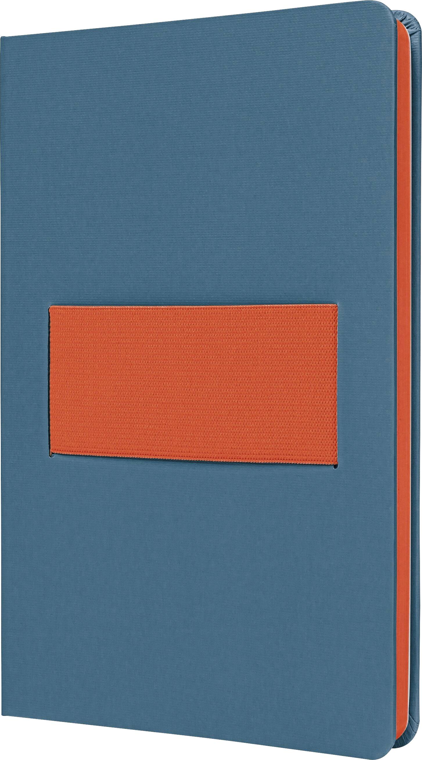 Sigel LS205 poznámková kniha Linescape Hardcover DIN A5 linkovaný středně modrá , neonově oranžová Počet listů: 88 listů
