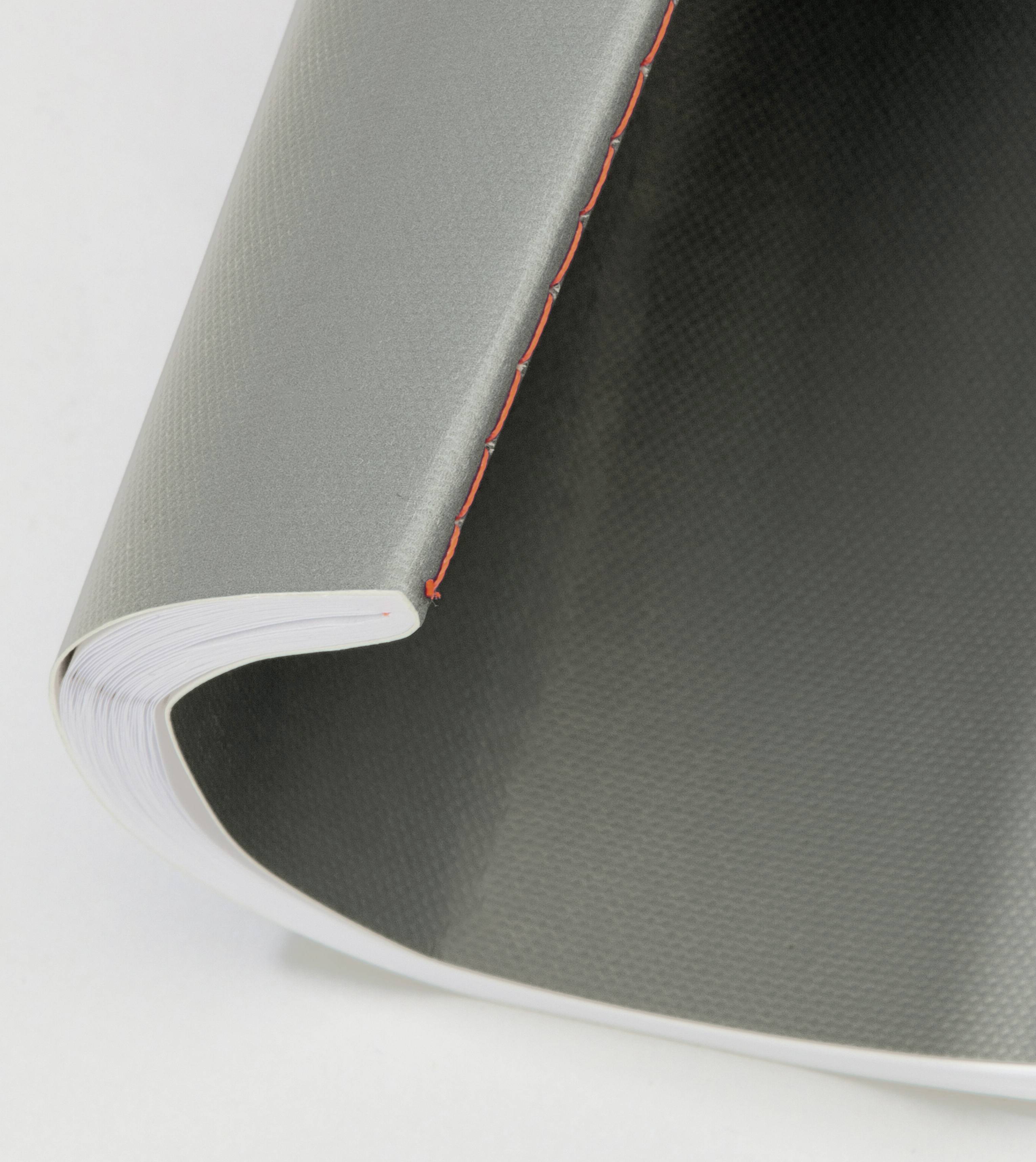 Sigel LS300 Poznámkový blok Linescape Softcover 2 ks DIN A5 čtverečkovaný světle šedá, neonově oranžová Počet listů: 34 -5