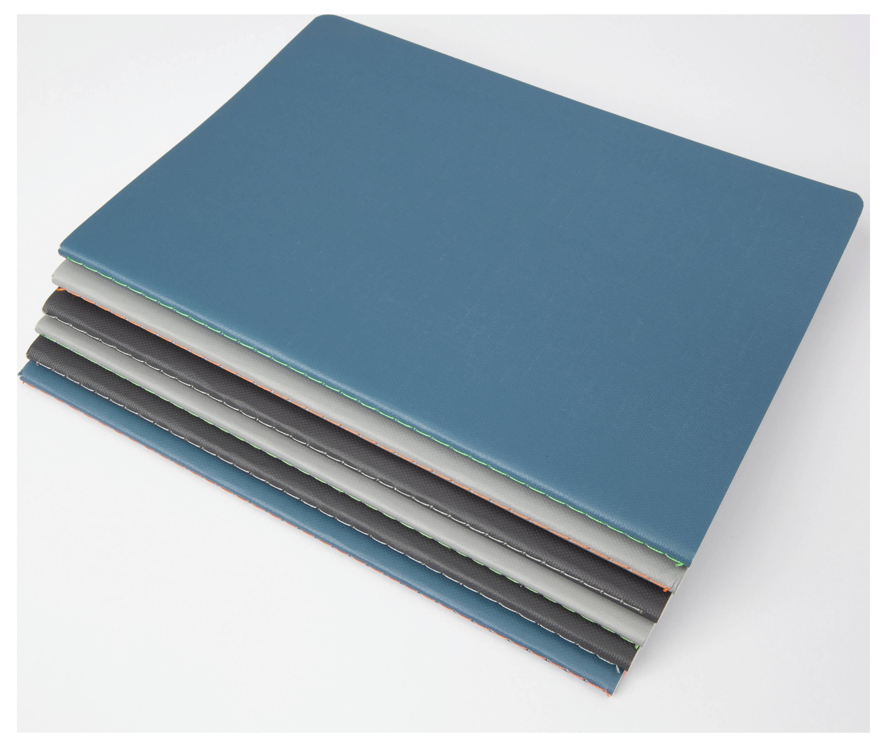 Sigel LS300 Poznámkový blok Linescape Softcover 2 ks DIN A5 čtverečkovaný světle šedá, neonově oranžová Počet listů: 34 -7