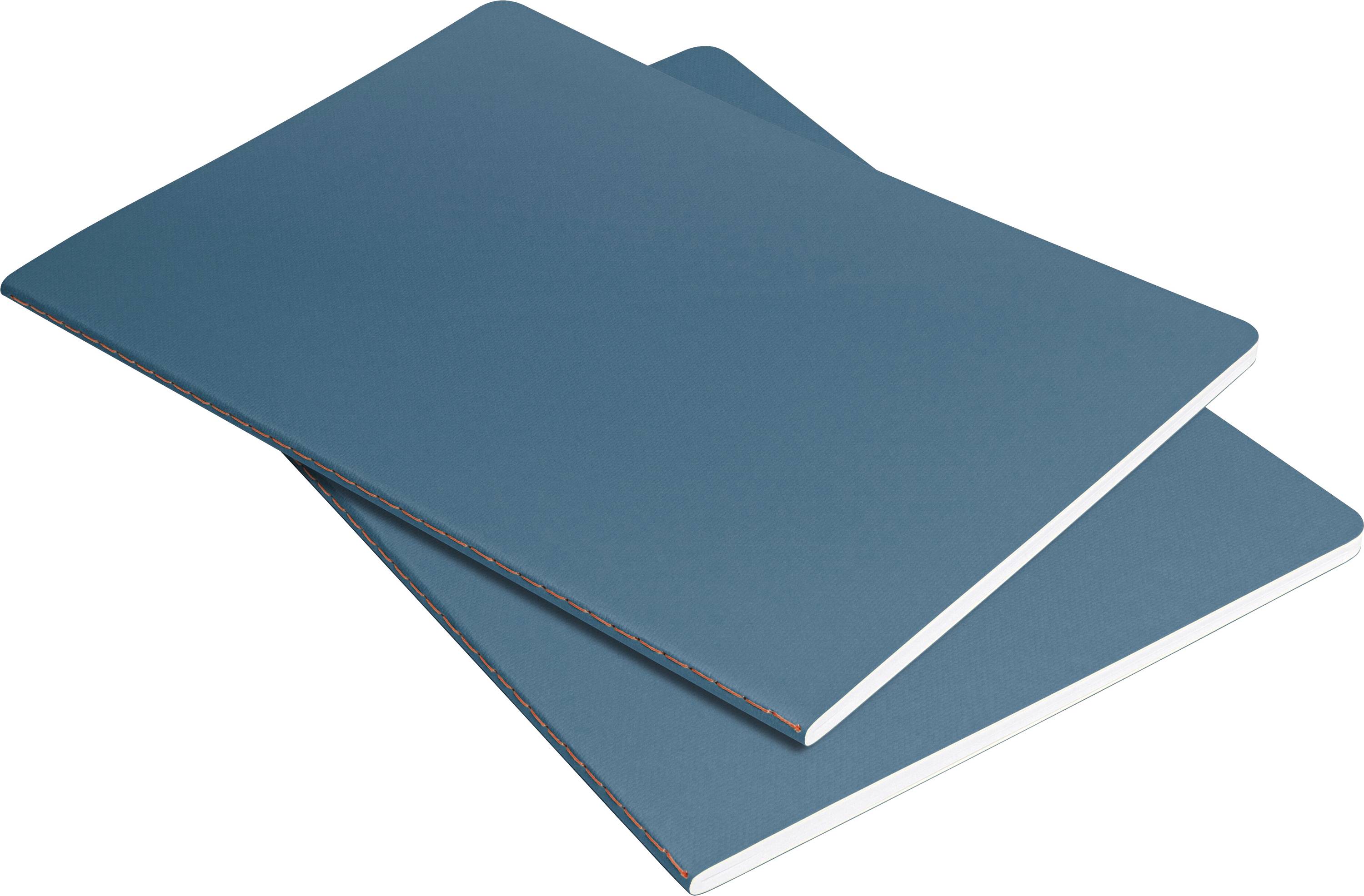 Sigel LS305 Poznámkový blok Linescape Softcover 2 ks DIN A5 linkovaný středně modrá , neonově oranžová Počet listů: 34 l-0