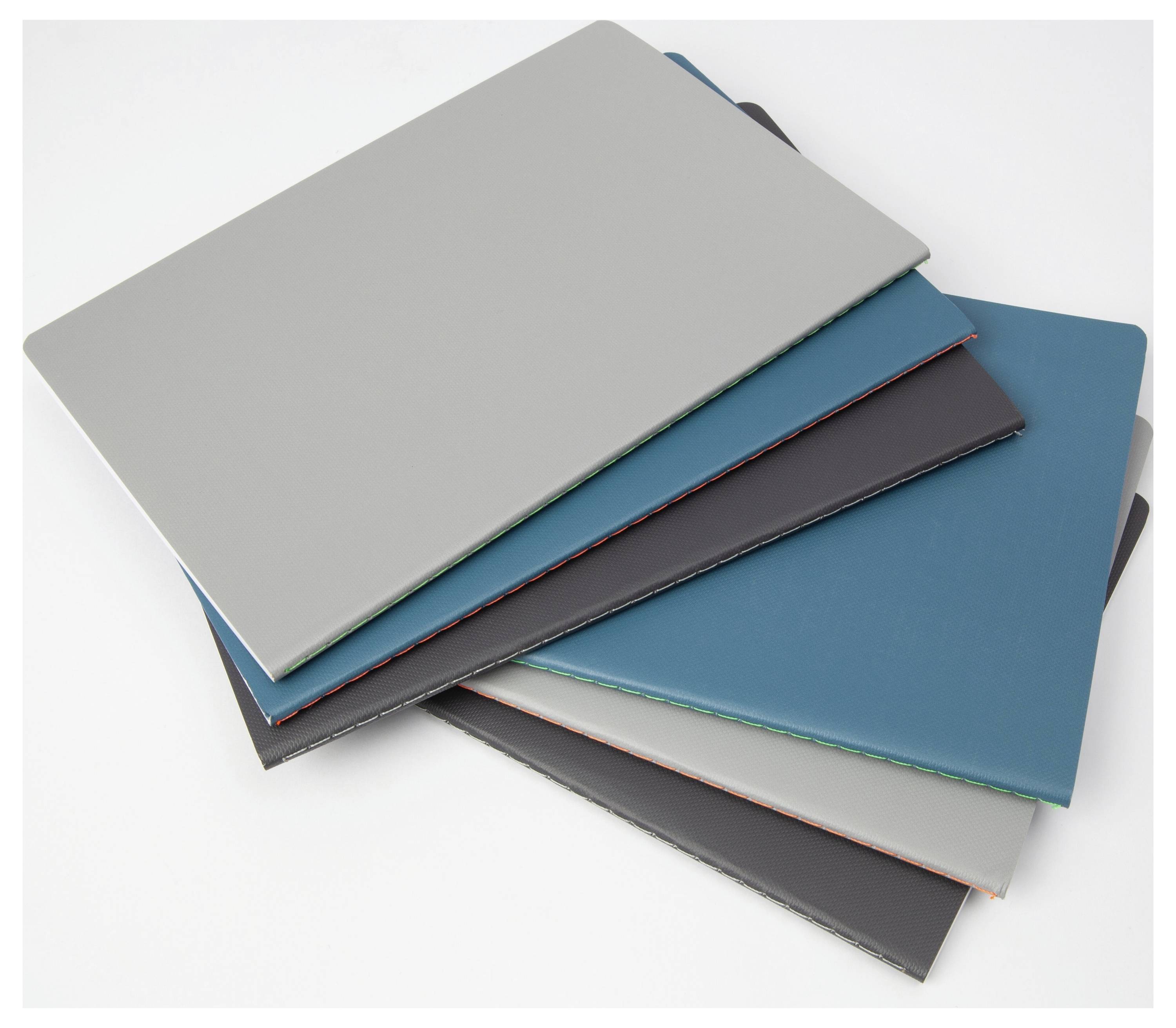 Sigel LS305 Poznámkový blok Linescape Softcover 2 ks DIN A5 linkovaný středně modrá , neonově oranžová Počet listů: 34 l-7