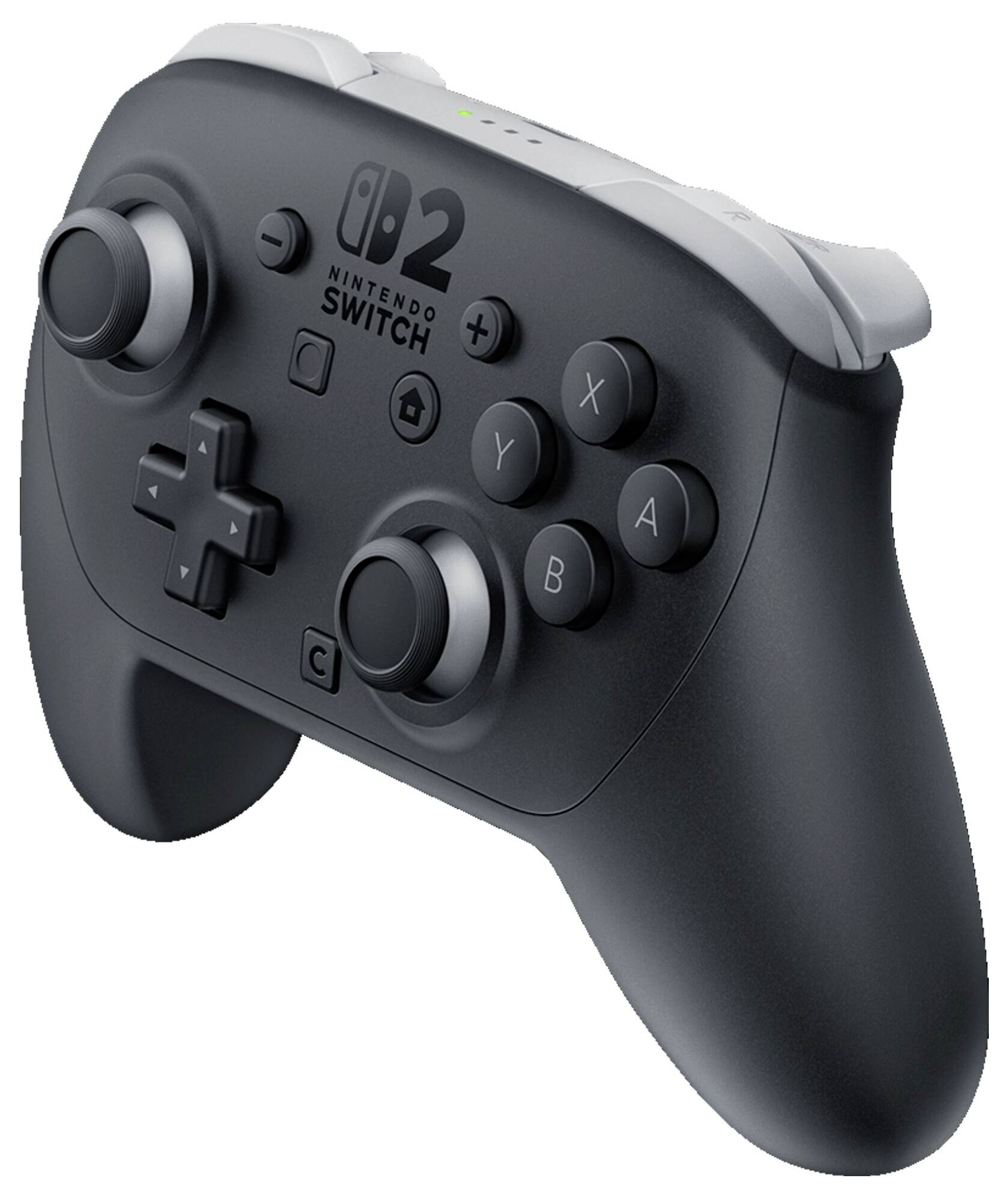 Černý Nintendo Switch Pro Controller s tlačítky, analogovými pákami a spouštěči, navržený pro vylepšené herní zážitky a pohodlí.