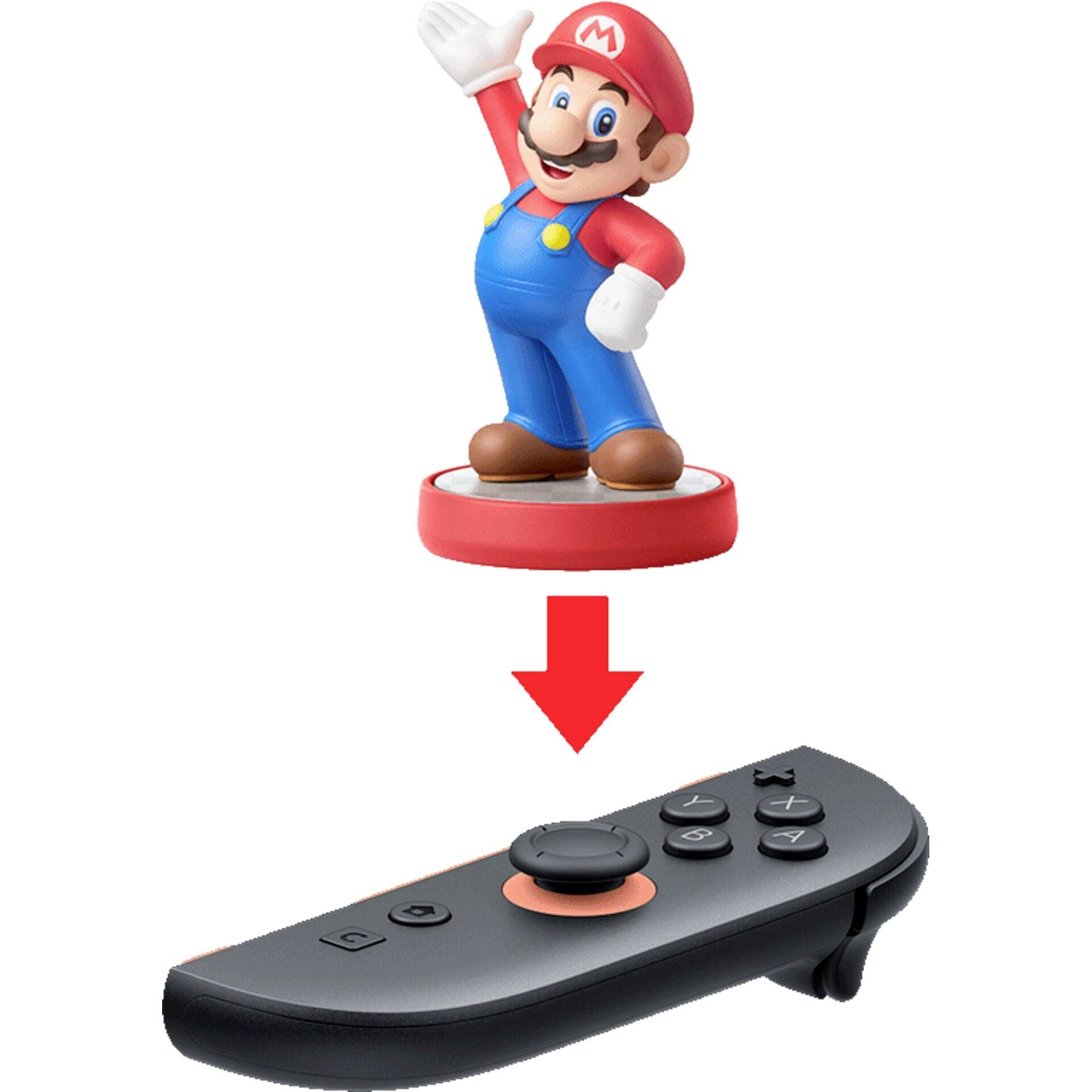 Nintendo Joystick Nintendo Switch světle červenočerná-4