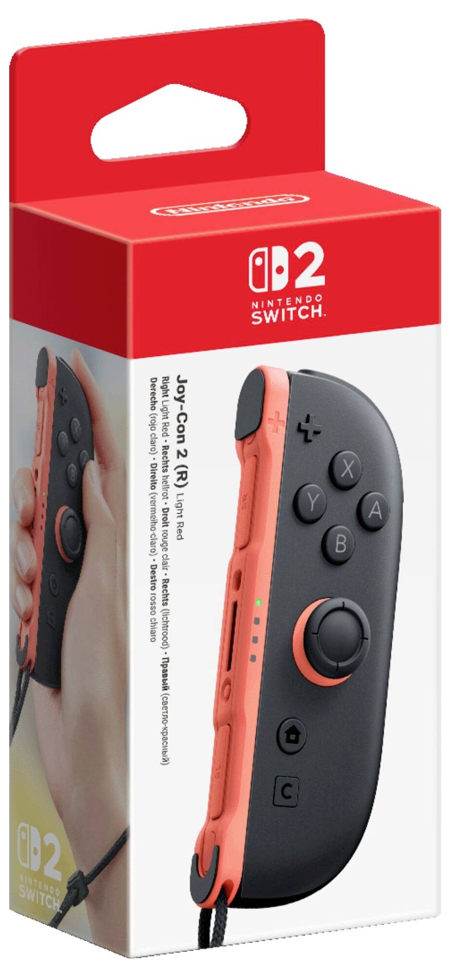 Nintendo Joystick Nintendo Switch světle červenočerná-3