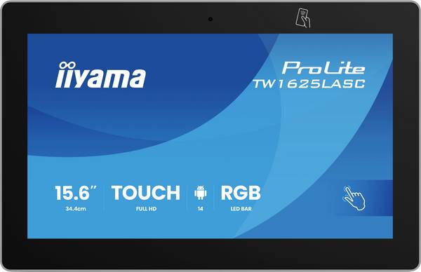 Iiyama ProLite TW1625LASC dotykový monitor 39.6 cm (15.6 palec)16:9, 20 ms, IPS LED