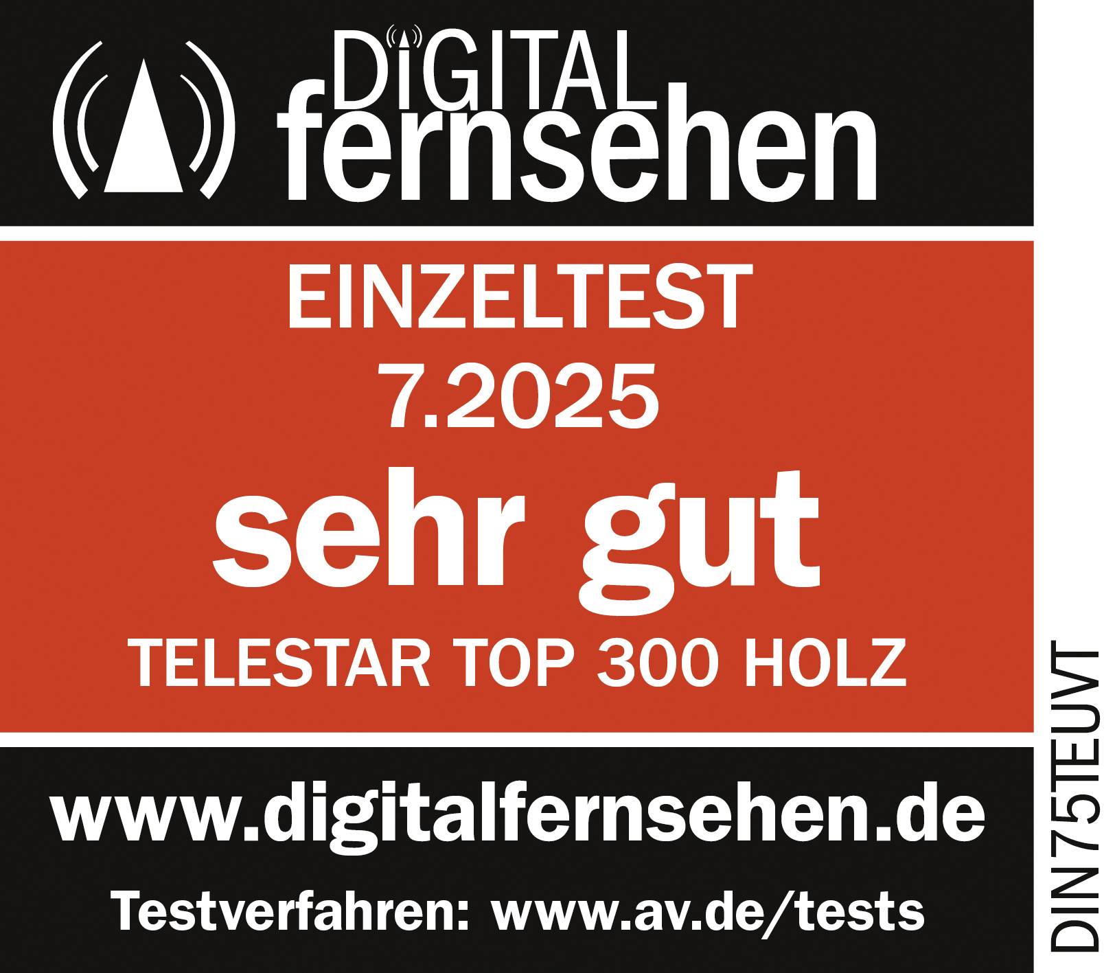 Obrázek ocenění pro Telestar TOP 300 Schwarz 5700300 rádio CD, internetové, DAB+, FM, USB, Wi-Fi, internet, DAB+, CD, Bluetooth, AUX, vč. dá