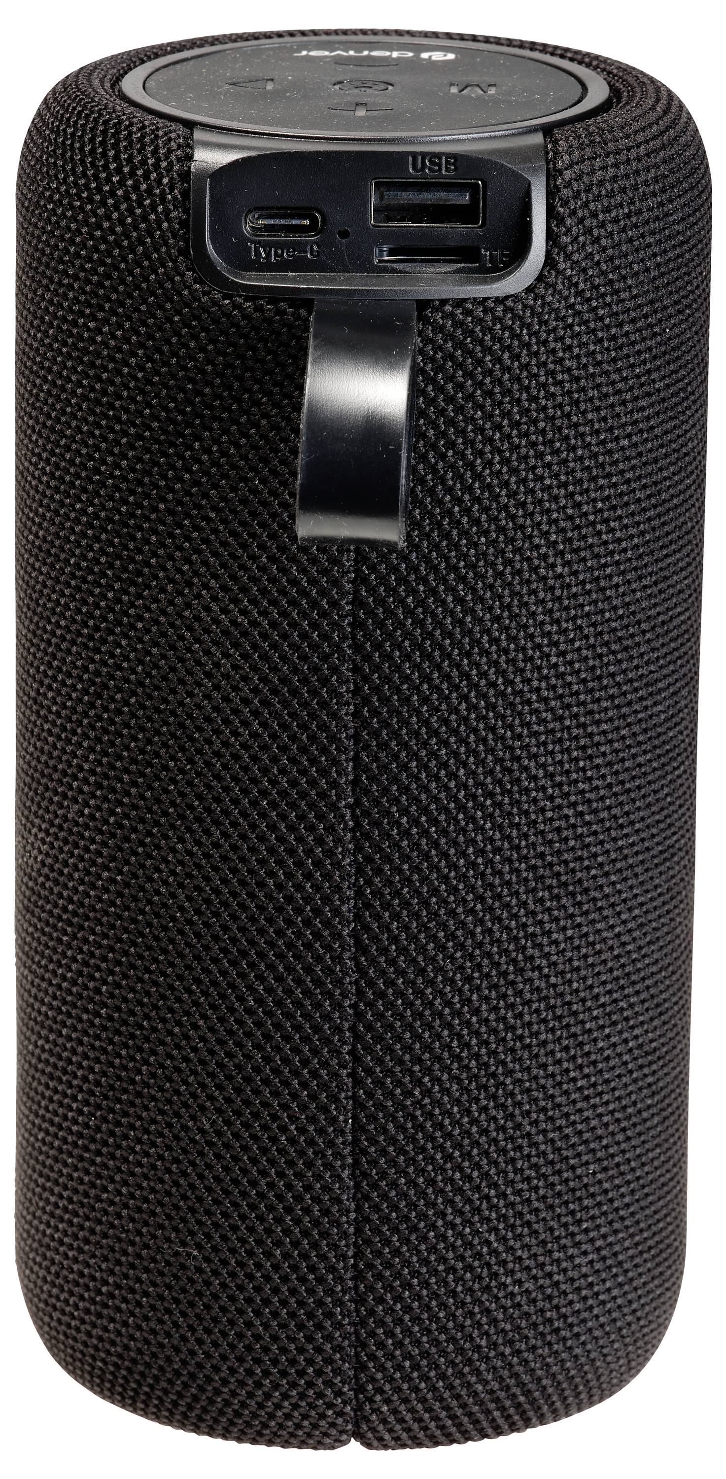 Denver BTL-330B BLACK Bluetooth® reproduktor Wi-Fi, USB, přenosné černá-1