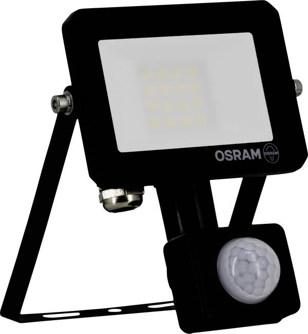 OSRAM HOMELIGHTING FLOODLIGHT LUX SENSOR 10W 830 BLACK 4099854489426 LED reflektor  10.00 W Barvy světla (LED svítidlo): teplá bílá