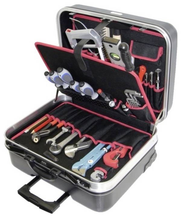 Alarm Werkzeuge 7-HT, 56077530 kufřík na nářadí s nářadím , (d x š x v) 525 x 450 x 280 mm