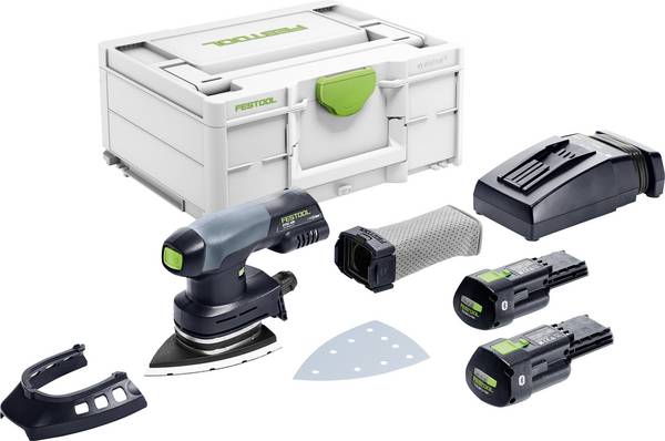 Festool DTSC 400 3,0 I-Plus 577508 akumulátorová delta bruska  akumulátor, vč. nabíječky  18 V 3.00 Ah 100 x 150 mm
