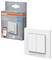 Krabice a obrázek produktu Osram Smart+ Remote Wall Switch 4G. Balení zvýrazňuje kompatibilitu s chytrými zařízeními.