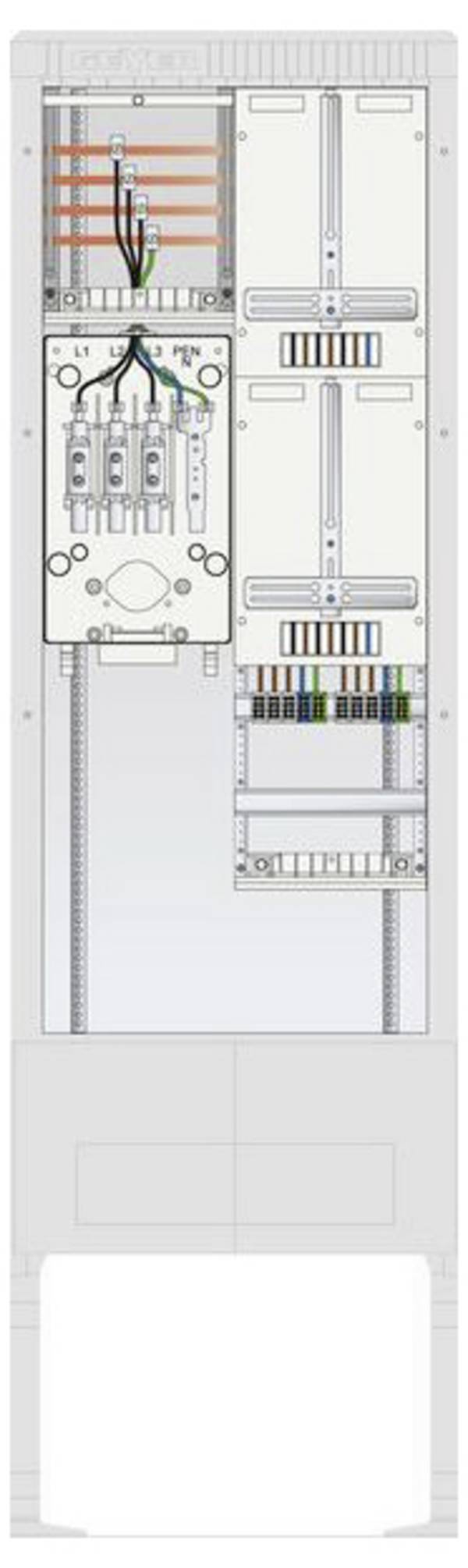ABN  SZ205ZZ2402  SZ205ZZ2402  Venkovní rozvodnice s elektroměrem        Obsah 1 ks