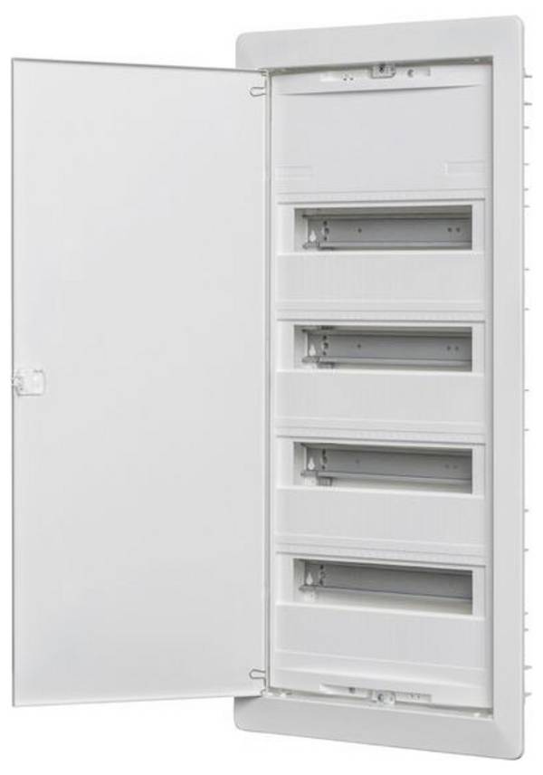 ABN  A48UP  Verteilerschank, Sicherungskasten  malý rozváděč  pod omítku  Počet modulů (šířka) = 48  Počet řádků = 4  Obsah 1 ks