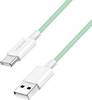 LogiLink Kabel USB-C USB 2.0 USB-A zástrčka, USB-C ® zástrčka 1.5 m zelená látkový potah CU0328