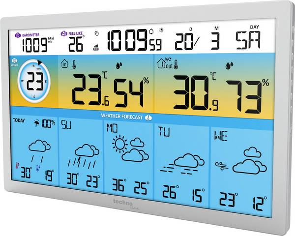 Techno Line WD2500 WD2500 digitální bezdrátová meteostanice  Počet senzorů (max.) 3