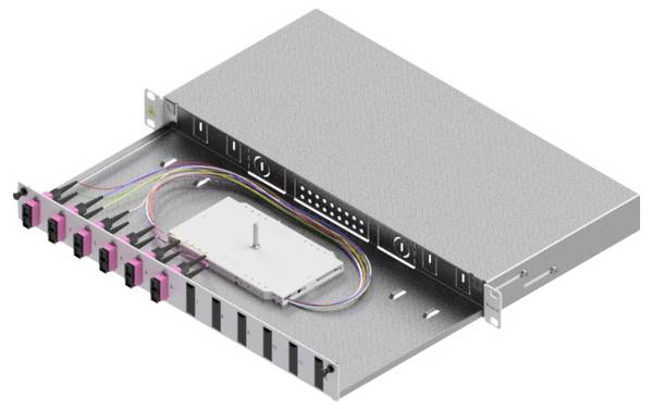 Easylan LSB1A114 spojovací kazeta  Skleněná vlákna neosazený