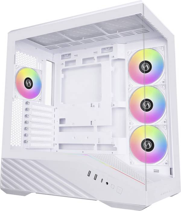 Lian Li Vector V100 midi tower pouzdro, herní pouzdro, PC skříň  bílá