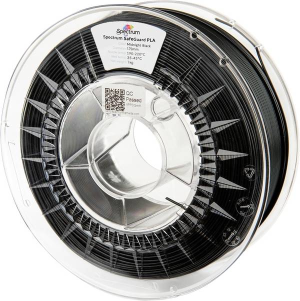 Spectrum Filaments 81554 Safeguard PLA vlákno pro 3D tiskárny PLA plast Antibakteriální 1.75 mm 1000 g Deep Black , černá  1 ks