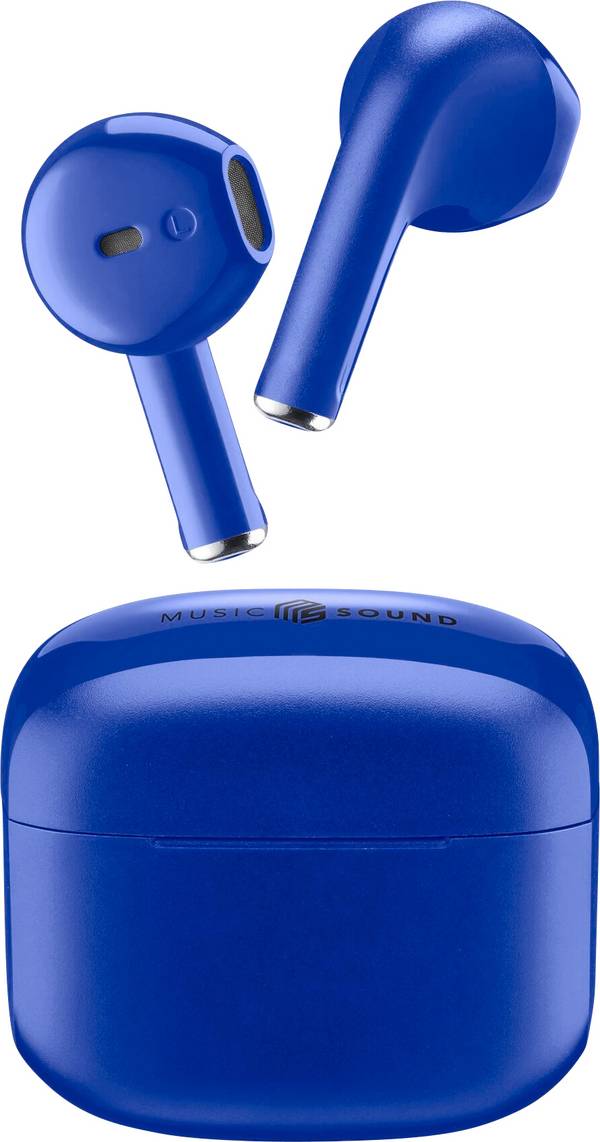 Cellularline   Headset do uší (In Ear) Bluetooth®, Bez kabelu  modrá  Nabíjecí pouzdro mobil