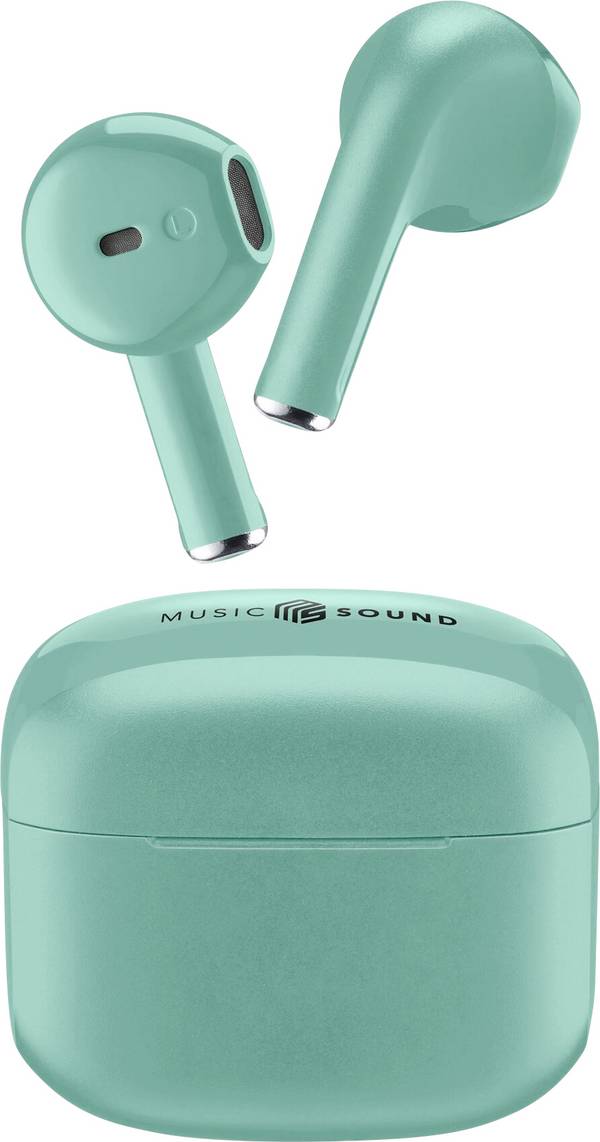 Cellularline   Headset do uší (In Ear) Bluetooth®, Bez kabelu  zelená  Nabíjecí pouzdro mobil